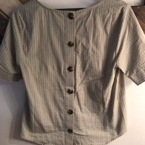 Brand New Button Back Shirt